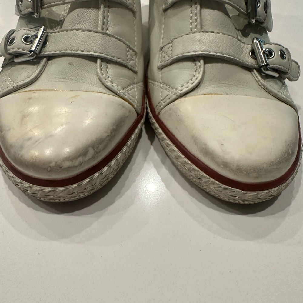 Ash Women's White High-Top Wedge Sneakers - Picture 2 of 9
